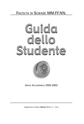 Guida dello Studente Guida dello Studente - Dipartimento di Fisica