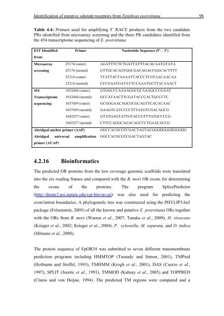 Mechanisms of Olfaction in Insects - ResearchSpace@Auckland ...