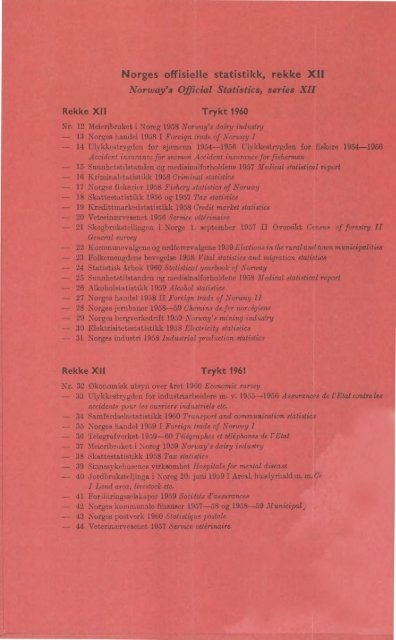Veterinærvesenet 1957 - SSB