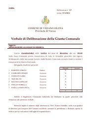 Assegnazione alloggio di riserva. - Comune di Vedano Olona