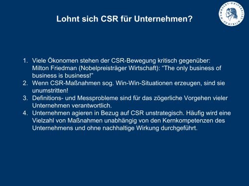 CSR - Humboldt-Universität zu Berlin