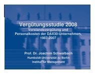 Vergütungsstudie 2008 - Humboldt-Universität zu Berlin