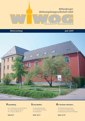 Juni 2009 - Wittenberger Wohnungsbaugesellschaft mbH