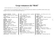 Gergo romanesco dei “Birbi” - gerghi italici