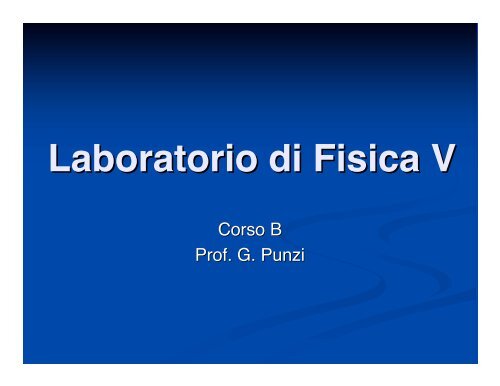 Lezione X.ppt.pdf - Dipartimento di Fisica