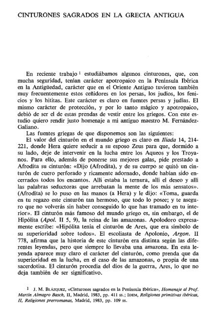CINTURONES EN GRECIA ANTIGUA InterClassica