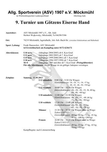 9. Turnier um Götzens Eiserne Hand - Württembergischer Judo ...