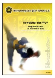 Newsletter des WJV - Württembergischer Judo-Verband e.V.