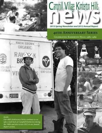 2012 Annual Report and 2013 Spring Newsletter - Camphill Village ...