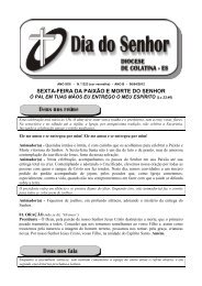 Sexta-feira da Paixão e Morte do Senhor - Diocese de Colatina