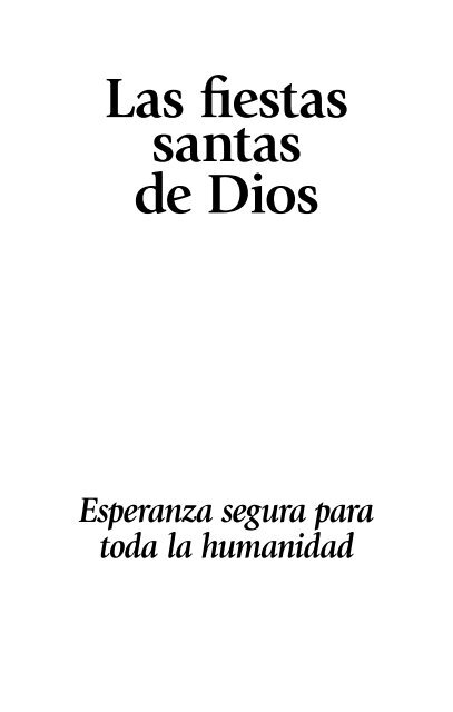 las fiestas santas de dios - Iglesia de Dios Unida, una Asociación ...