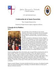 Celebración de la Santa Eucaristía - Iglesia Episcopal en Colombia