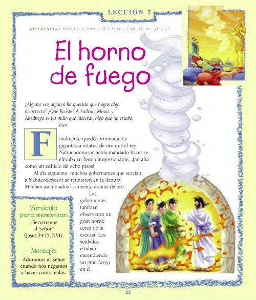 Lección 07 - (18 May) - El horno de fuego