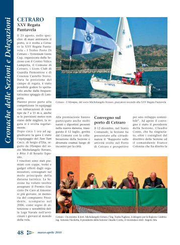 Cronache delle Sezioni e Delegazioni - Lega Navale Italiana