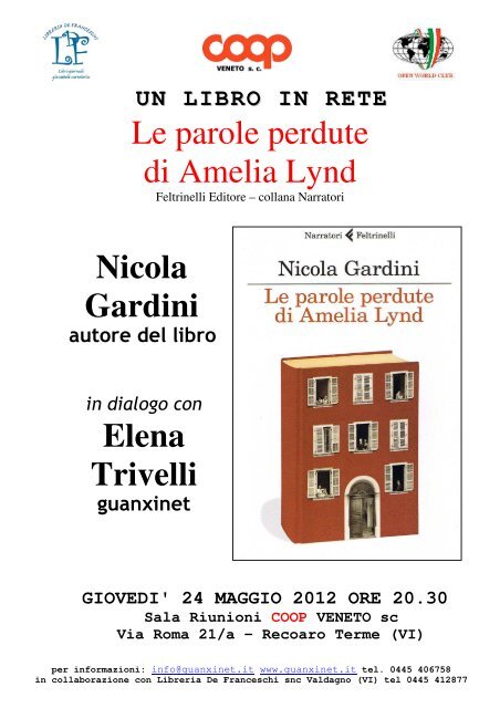 Le parole perdute di Amelia Lynd Nicola Gardini Elena Trivelli