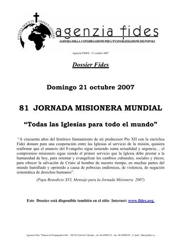 Jornada Mundial de las Misiones - Hijas de la Misericordia