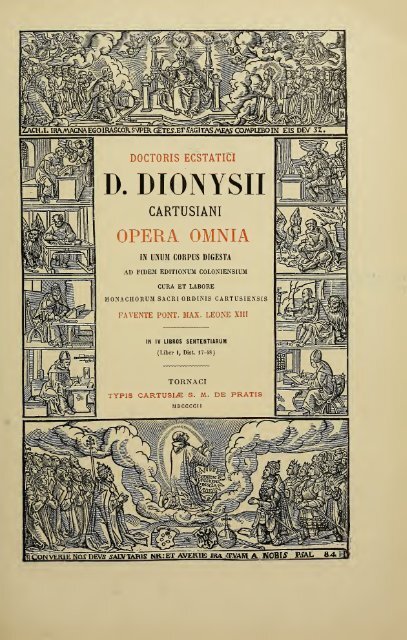 Doctoris ecstatici D. Dionysii Cartusiani Opera ... - Boston College