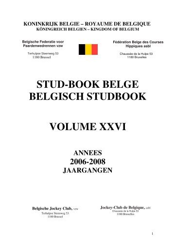 Studbook Volume XXVI - Jockey Club