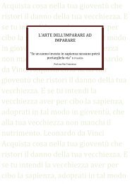 l'arte dell'imparare ad imparare - Liceo 