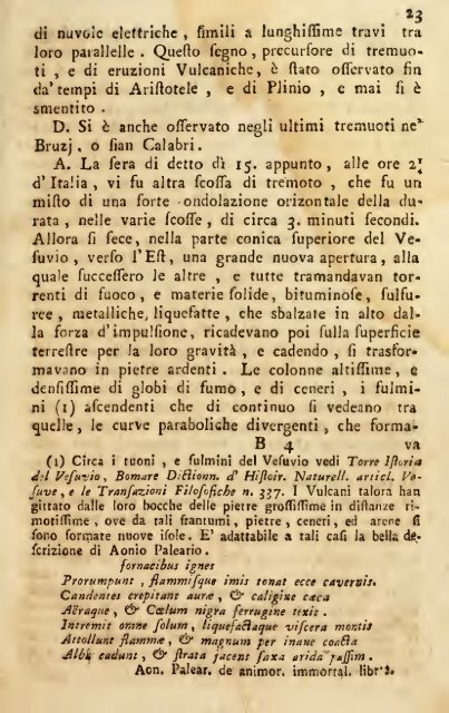 Sette dialoghi sul Vesuvio in occasione dell'eruzione della sera del ...