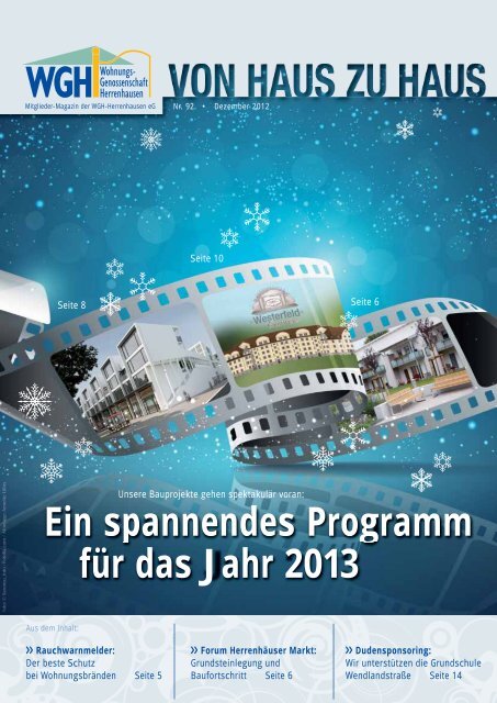 Ein spannendes Programm für das Jahr 2013