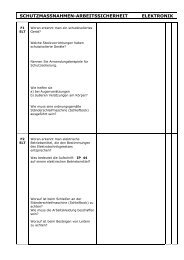 SCHUTZMASSNAHMEN-ARBEITSSICHERHEIT ELEKTRONIK