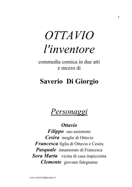 Ottavio l'inventore - Saverio Di Giorgio