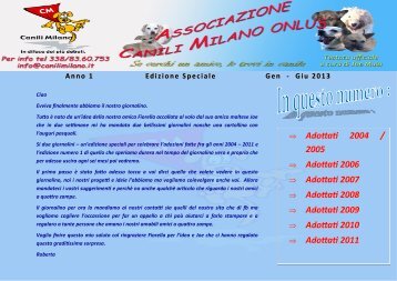 Adottati 2004 / Adottati 2004 / Adottati 2004 / 2005 ... - Canili Milano
