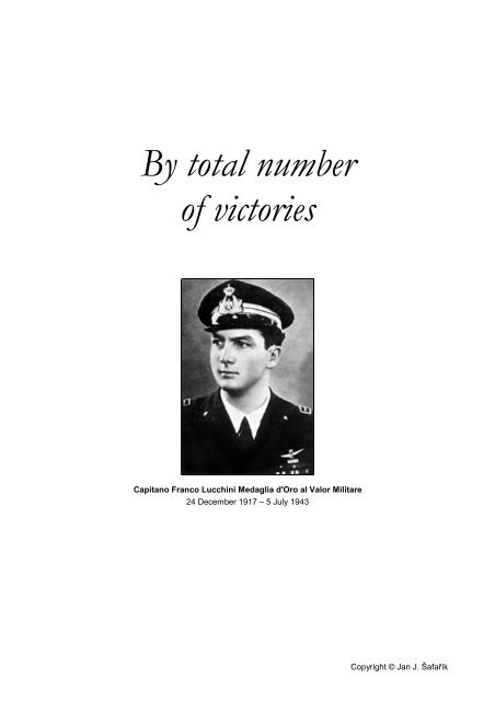 By total number of victories - Jan J. Safarik: Air Aces