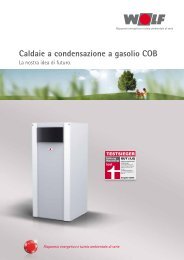 Caldaie a condensazione a gasolio COB - WOLF Italia