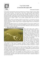 Crop Circles in Italia Le formazioni della stagione 2009 - Oltrepensiero