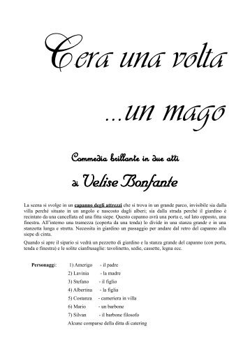 copione in italiano - Velise Bonfante