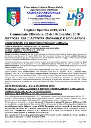comitato regionale campania - Figc Campania