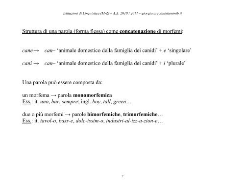 morfema - Dipartimento di Scienze Umane per la Formazione