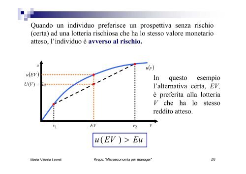 Utilità attesa - Scienze economiche e metodi matematici