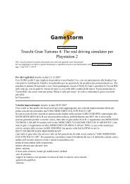 Trucchi Gran Turismo 4: The real driving simulator ... - GameStorm.it