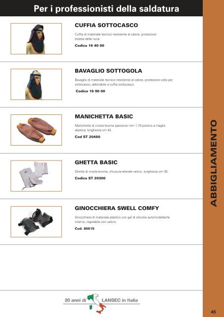 CATALOGO GENERALE SICUREZZA 2012 - Lansec Italia