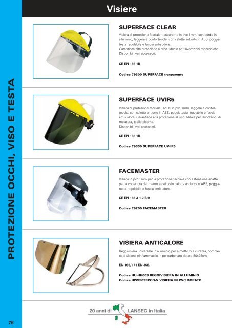 CATALOGO GENERALE SICUREZZA 2012 - Lansec Italia