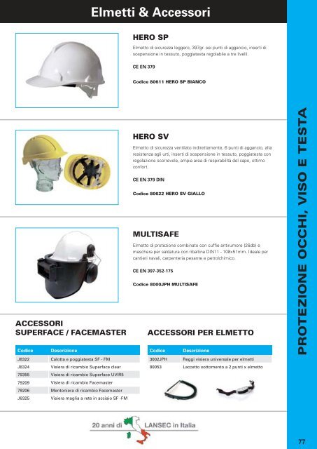 CATALOGO GENERALE SICUREZZA 2012 - Lansec Italia