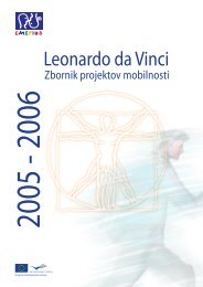 Zbornik projektov mobilnosti 2005 - Cmepius