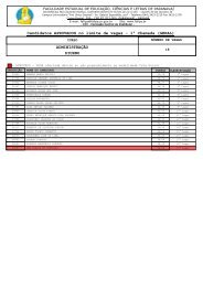 Candidatos APROVADOS no limite de vagas - 1ª Chamada ... - Fafipa