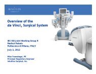 Overview of the da Vinci Surgical System - EMMA - Politecnico di ...