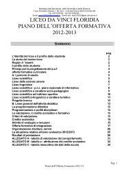 POF 2012-2013 - liceo scientifico da vinci floridia