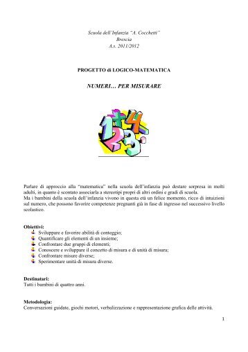 Progetto di Logico Matematica - istituto cesare arici