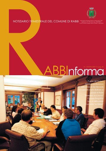Rabbinforma 1 2009.indd - Comune di Rabbi