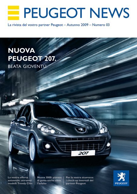 Nuova PEuGEoT 207.