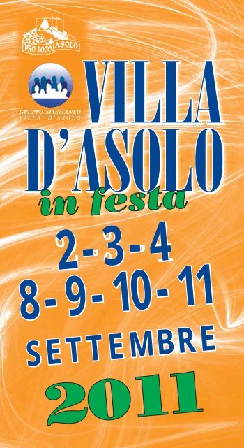 sagra villa 2011 - Parrocchia SS Nome di Maria Villa d'Asolo