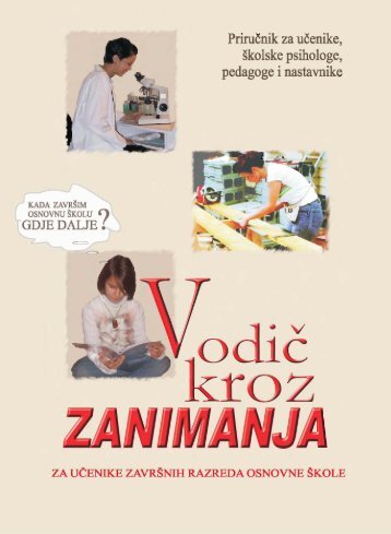 Vodič kroz zanimanja (pdf). - zzzrs.net