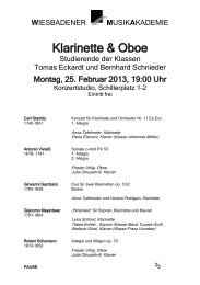 Klarinette & Oboe