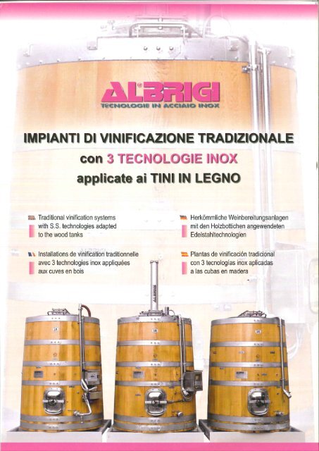 Scarica il catalogo Tini in Legno - Enologia - Albrigi